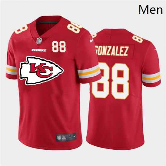 Nike Chiefs 88 Tony Gonzalez Red Team Big Logo Number Vapor Untouchable Limited Jersey